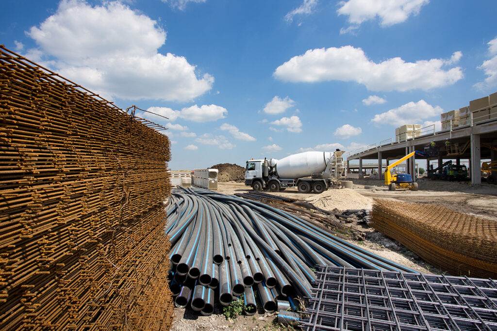 Construction site materials